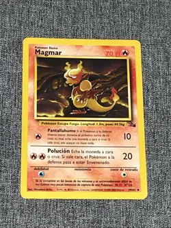 Magmar 39/62 Base Set Uncommon Pokemon Card Vintage WOTC LP - Image 1