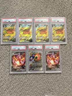 2022 Charizard V SWSH260 VMAX 261 VSTAR 262 Psa 9 Lot of 7 PROMO Pokemon Cards - Image 1