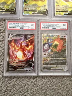 2022 Charizard V SWSH260 VMAX 261 VSTAR 262 Psa 9 Lot of 7 PROMO Pokemon Cards - Image 4