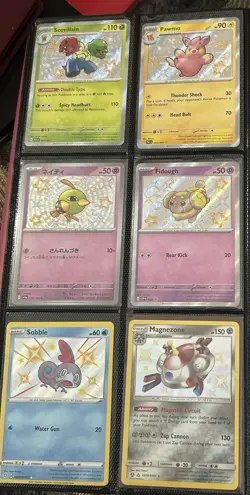 Pokemon TCG Lot Of 6 Shiny Rare Cards From Various Sets All Near Mint - Image 1