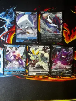 Pokemon TCG v Ultra Rare Card Lot Official, No Duplicates X5 - Image 1