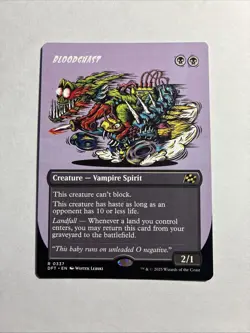 Bloodghast (Borderless) - Aetherdrift MTG Plus Bonus Card!!! - Image 1