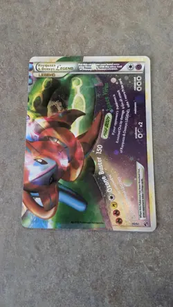 Pokemon Rayquaza & Deoxys Legend Holo Card 90/90 Undaunted Series - Image 1