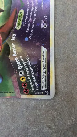 Pokemon Rayquaza & Deoxys Legend Holo Card 90/90 Undaunted Series - Image 4