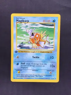 Pokemon Cards: Base Set 1st Edition Uncommon: Magikarp 35/102 - Image 1
