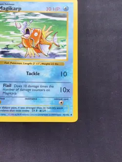 Pokemon Cards: Base Set 1st Edition Uncommon: Magikarp 35/102 - Image 4