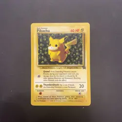 Pokemon Pikachu Black Star Promo Card #1 Ivy Pikachu LP WOTC Rare! ⚡ - Image 1