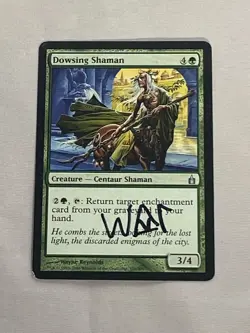MTG Dowsing Shaman Artist Proof and Signature Signed Reynolds - Image 1
