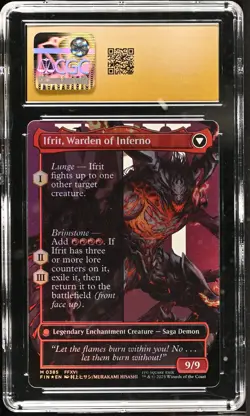 CLIVE, IFRIT'S DOMINANT Final Fantasy Borderless Foil Mythic CGC 10 Pristine MTG - Image 2