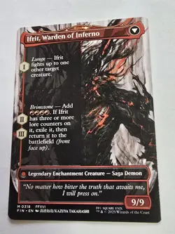 MTG Clive, Ifrit's Dominant Borderless FINAL FANTASY FIN #318 Non-Foil NM - Image 2