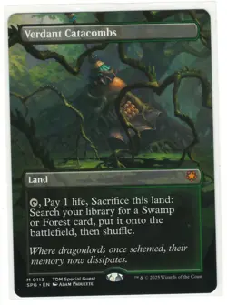 MTG Verdant Catacombs Borderless Special Guests Magic The Gathering TCG - Image 1