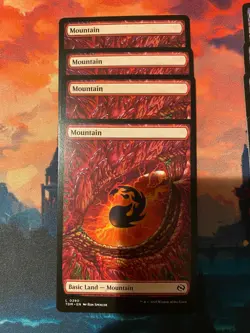 MTG Tarkir Dragonstorm Dragon Eye Mountain x 4 - Image 1