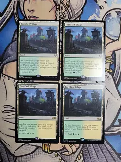 4x Fortified Village - NM/M Mixed Sets TDC LCC MTG Magic - Image 1