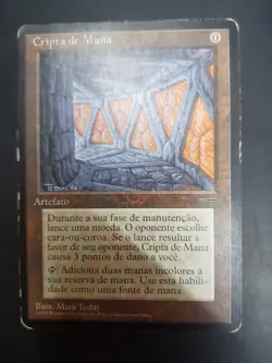 Mana Crypt, Portugese Original Oldschool Promo Rare, Magic Mtg Karten Sammlung - Image 1