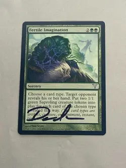 MTG Fertile Imagination Artist Proof and Signature Signed Scott - Image 1