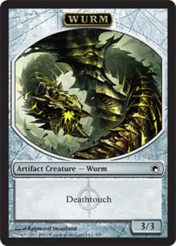 Wurm Token (B) - Deathtouch LP, English MTG Scars of Mirrodin - Image 1