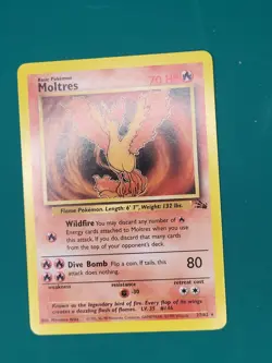 Moltres 27/62 Non Holo from Pokemon Fossil LP - Image 1
