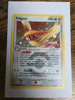 Pokemon Pidgeot TCG Reverse Holo Rare Card FireRed/LeafGreen, 10/112 - Image 1
