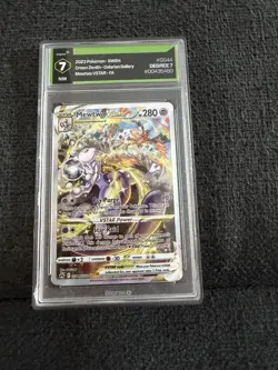 Pokemon Mewtwo VSTAR GG44 Crown Zenith Galarian Gallery Full Art Holo Graded 7 - Image 1