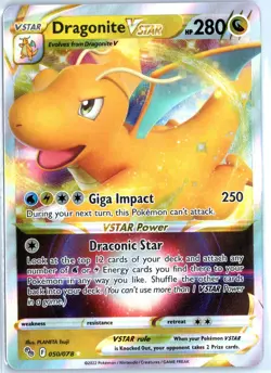 Dragonite VSTAR Ultra Rare Pokemon GO 050/078 NM - Image 1