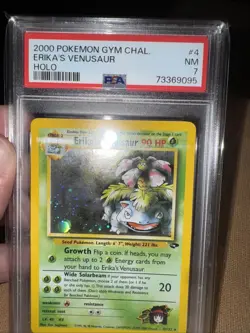 2000 Pokemon Unlimited Gym Challenge Erika’s Venusaur Holo 4/132 PSA 7 - Image 1