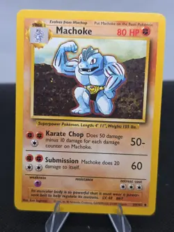 Machoke (34/102) - Base Set Unlimited - Pokemon TCG - NM - Image 1