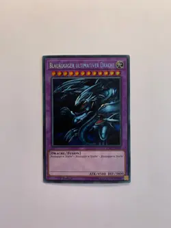Yugioh Karte: Blauaugiger Ultimativer Drache (LCKC-DE057) - Secret Rare, Deutsch - Image 1