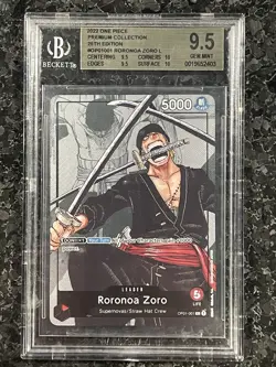 Roronoa Zoro - OP01-001 (Alternate Art) OP01-001 One Piece Promotion BGS 9.5 - Image 1