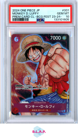 MONKEY D. LUFFY ONE PIECE 1 2024 P - JP PSA 10 - Image 1
