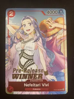 ONE PIECE GCC Luffy Vivi Zoro Pre Release Winner LOT - Image 2