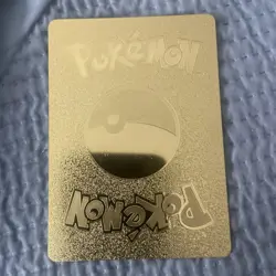 Pikachu VMax Gold Foil - Fan Art Textured Collector Pokemon Card - Image 2