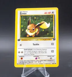 Pokemon Card Eevee 1st Edition 55/82 Team Rocket WOTC 2000 NM - Image 1
