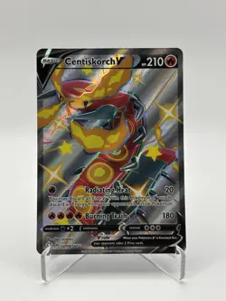 Pokemon TCG Shining Fates Centiskorch v SV108/SV122 Holo Rare Card - Image 1