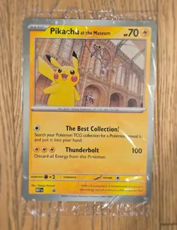 Pokemon x Natural History Museum Pikachu Promo Card – Sealed - Ship Worldwide - Image 1