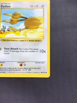 Pokemon Cards: Base Set 1st Edition Common: Doduo 48/102 - Image 4