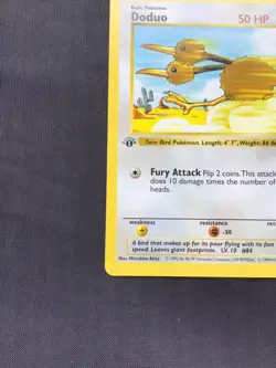 Pokemon Cards: Base Set 1st Edition Common: Doduo 48/102 - Image 5