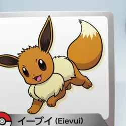 Eevee Let's learn with Pokemon card Weight Unit of height Not For Sale Japan - Image 3