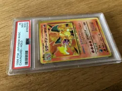 Charizard OFF CENTER PSA 9 Base Set Holo WOTC OC Error Card Japanese - Image 2