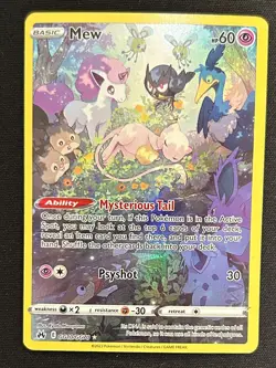 Mew GG10/GG70 Galarian Gallery Card NEAR MINT - Pokemon TCG Crown Zenith - Image 1