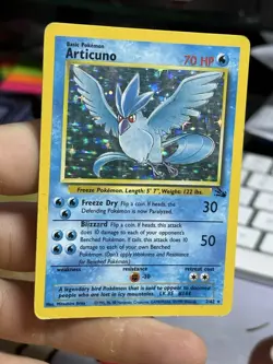 #3 Articuno 2/62 Fossil 1999 Holo Rare WOTC Pokemon Card TCG - Image 3