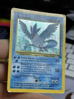 #3 Articuno 2/62 Fossil 1999 Holo Rare WOTC Pokemon Card TCG - Image 5