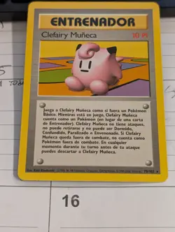1999-2000 Spain Print Clefairy Doll 70/102 Base Set Spanish Pokemon Card - Image 1