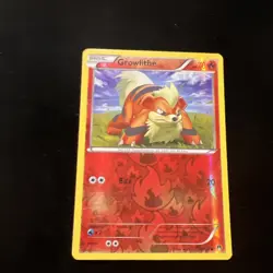 Growlithe Common Reverse Holo Card 10/122 Breakpoint Pokemon TCG 2016 - Image 1