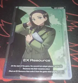 Gundam Card Game EX Resource Token - EXRP-011 P Promo Holofoil - Bandai GCG - Image 1