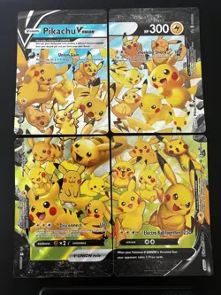 Pikachu V-Union [Set of 4] SWSH: Sword & Shield Promo Cards Holo - Image 1