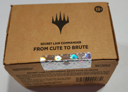 MTG Secret Lair Factory Sealed Commander Deck FROM CUTE TO BRUTE - Image 1