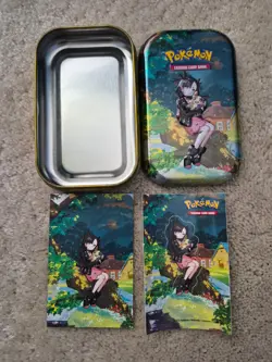 Pokemon Crown Zenith Marnie & Morpeko EMPTY Mini Tin ONLY - Image 1