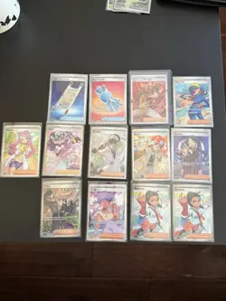 Pokemon TCG Mixed Trainer Lot, 11 Full Art Trainers And 2 Items - Image 1