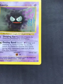 Pokemon Cards: Base Set 1st Edition Common: Gastly 50/102 - Image 4