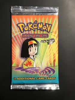 Sealed Erika Gym Heroes 2000 Pokemon Unlimited Booster Pack - Image 1